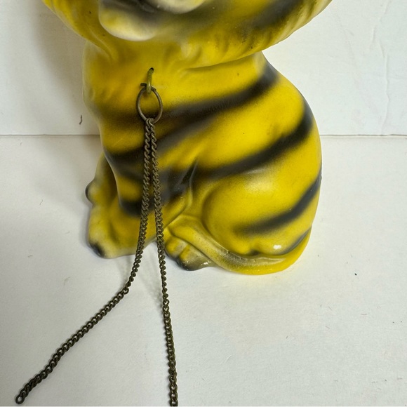 Vintage Rossini Big Eye Orange Black Striped tiger with Chain. - Picture 4 of 13